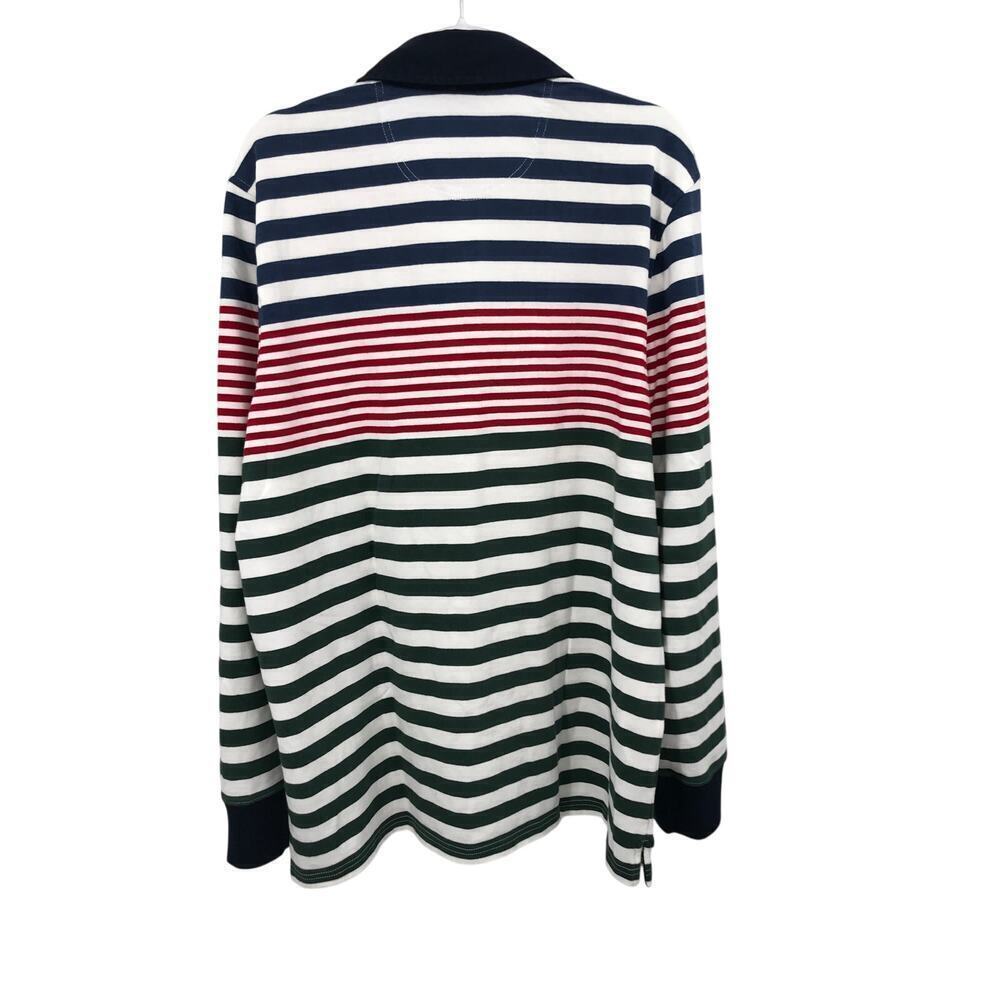 Brooks Brothers Navy, Red, and White Striped Polo Shirt - Picture 6 of 9